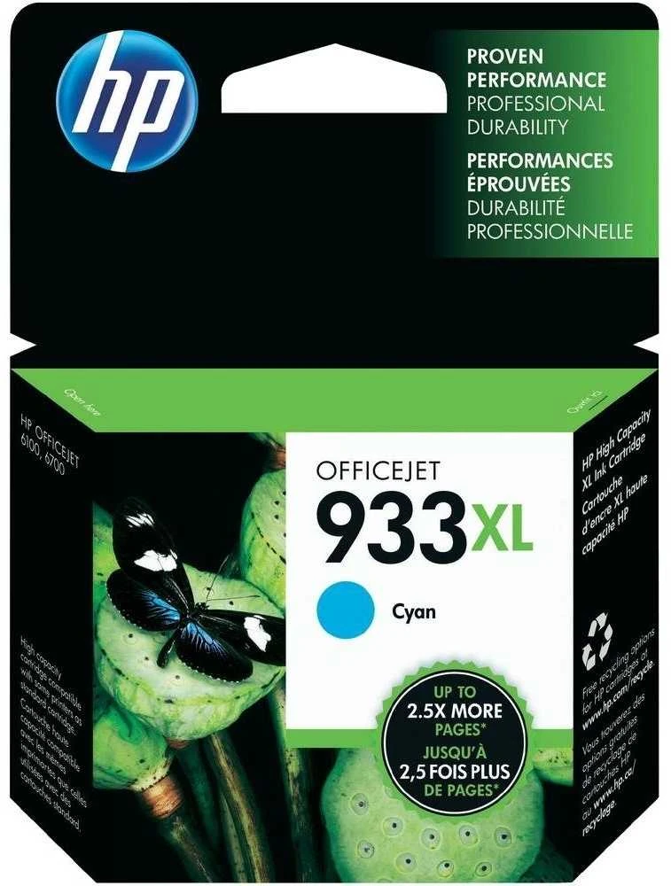 Hewlett Packard (HP) HP 933XL didelio našumo žalsvai mėlynos spalvos rašalo kasetė, 825 puslapiai, skirta Officejet 6700, 7110 serijai