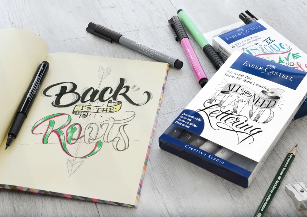 Rašikliai Faber-Castell PITT artist pen, Metallic 4 spalvos