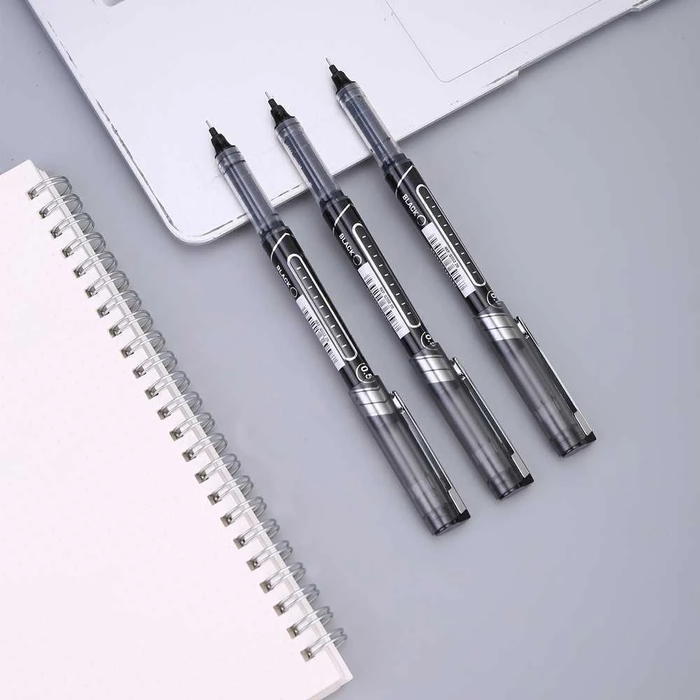 Rašiklis Deli Q20220 0.5 mm juodos spalvos