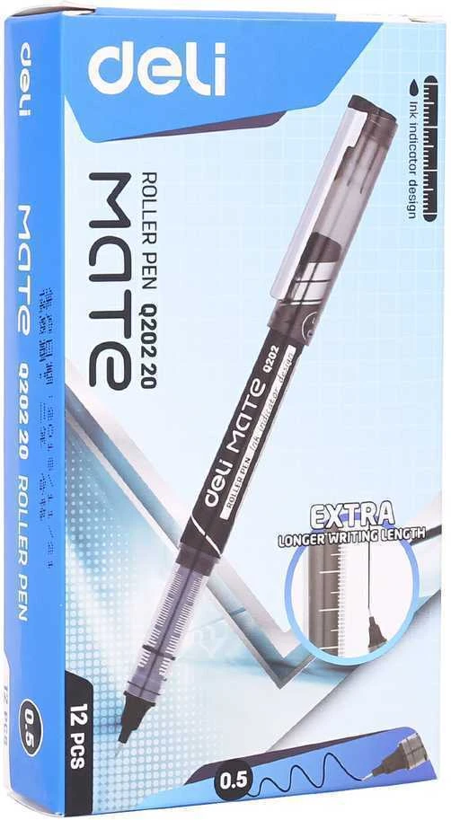 Rašiklis Deli Q20220 0.5 mm juodos spalvos