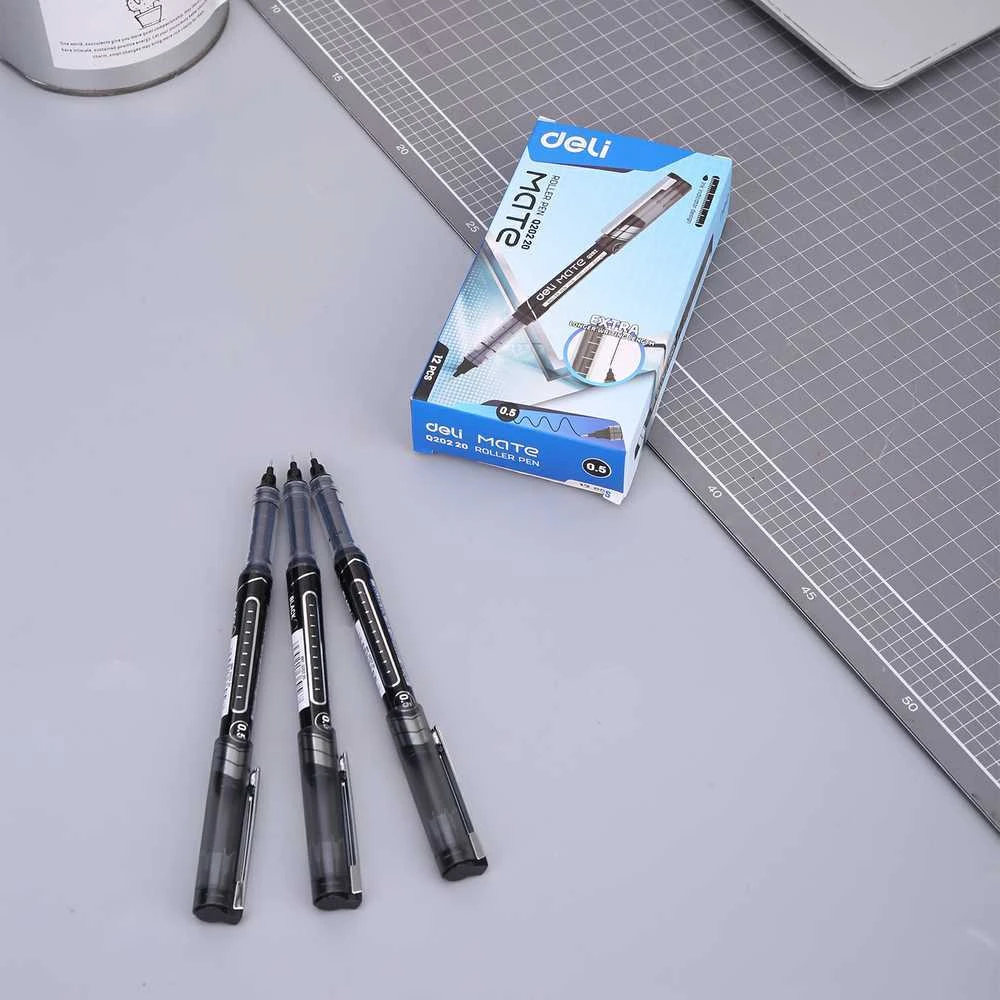 Rašiklis Deli Q20220 0.5 mm juodos spalvos