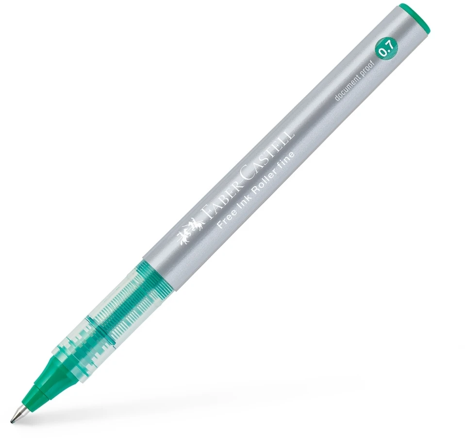 Rašiklis Faber-Castell, 0.7 mm, žalios spalvos