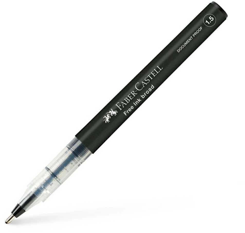 Rašiklis Faber-Castell, 1.5mm, juodos spalvos