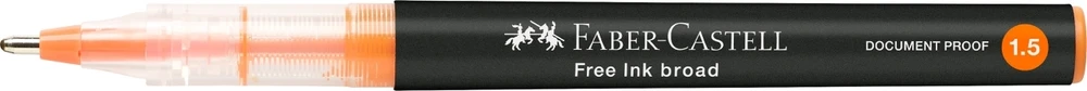 Rašiklis Faber-Castell, 1.5mm, oranžinės spalvos