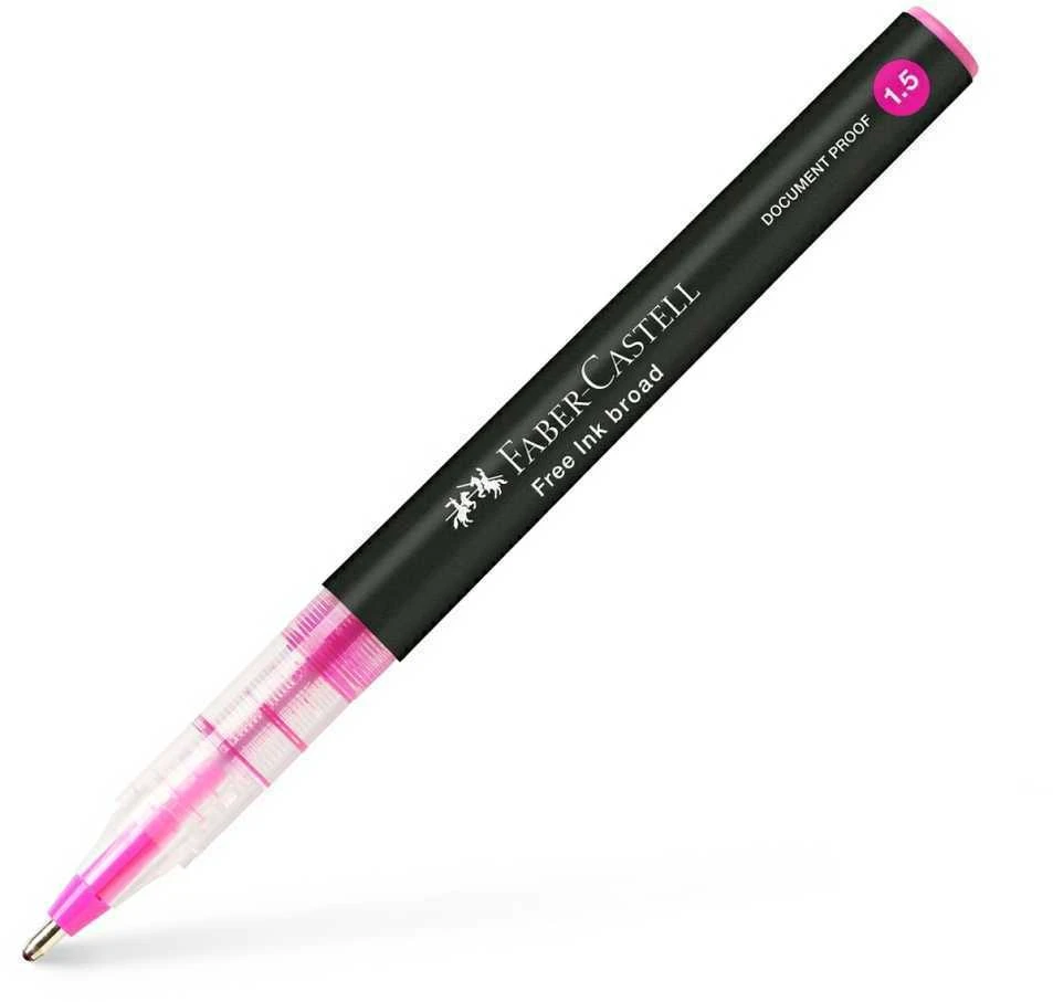 Rašiklis Faber-Castell, 1.5mm, rožinės spalvos