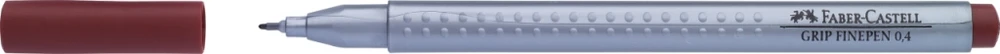 Faber-castell Grip 0,4 mm rudas plonas rašiklis