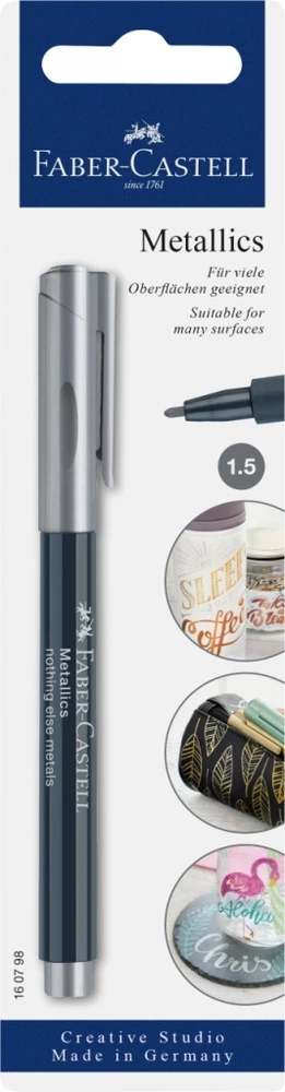 Rašiklis Faber-Castell, sidabrinės mettalic spalvos - 251
