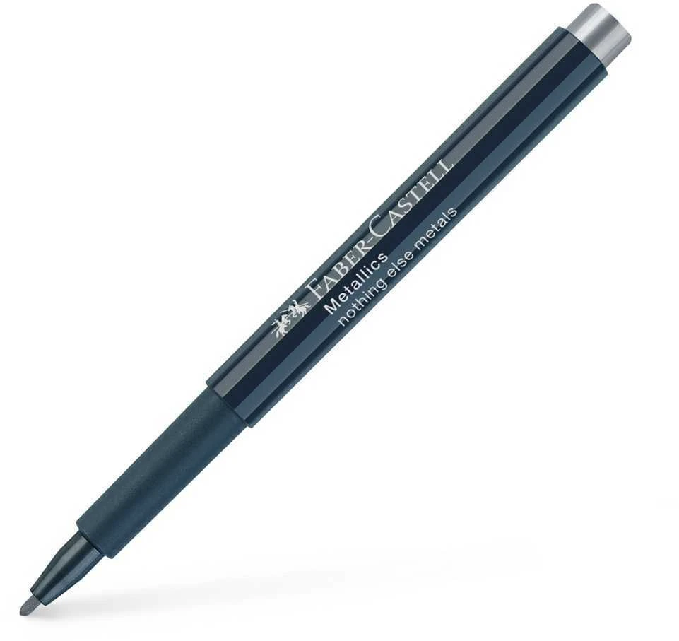 Rašiklis piešimui Faber-Castell 251, sidabrinės metallic spalvos