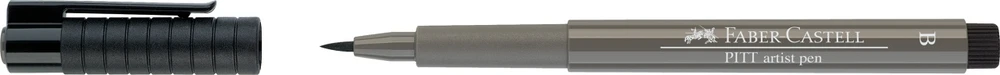 Rašiklis piešimui Faber-Castell PITT Artist Pen B, teptukinis, #273 Warm Pilkas IV