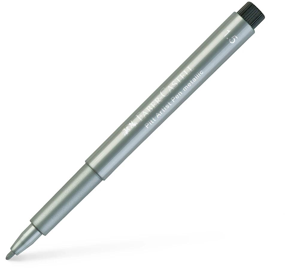 Rašiklis piešimui Faber-Castell PITT Artist Pen, 1.5mm, #251 Sidabrinis