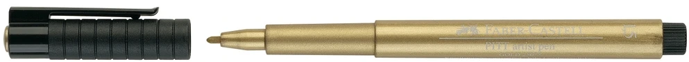 Rašiklis piešimui Faber-Castell PITT Artist Pen, 1.5mm, #250 Gold