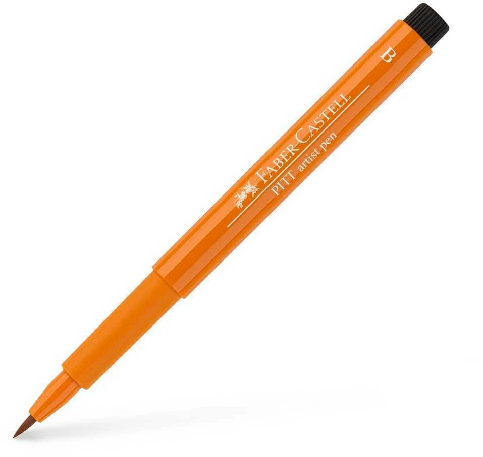 Rašiklis piešimui Faber-Castell PITT Artist Pen B, teptukinis, #186 Terracotta