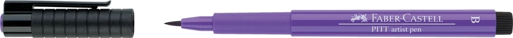 Rašiklis piešimui Faber-Castell PITT Artist Pen B, teptukinis, #136 Violetinė Violet