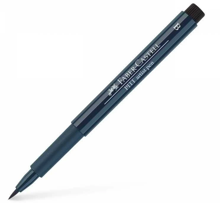 Rašiklis piešimui Faber-Castell PITT Artist Pen B, teptukinis, #157 Dark Indigo