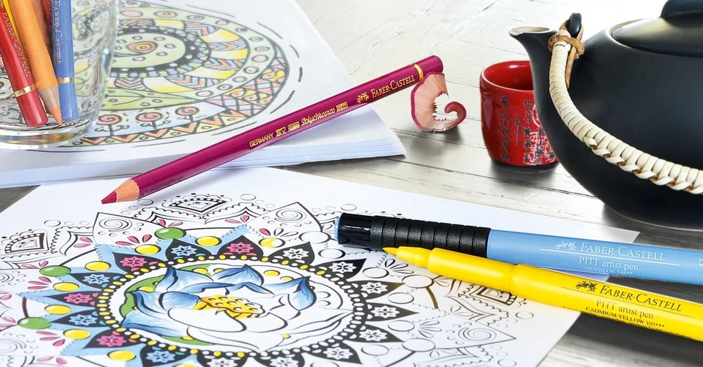 Rašiklis piešimui Faber-Castell PITT Artist Pen B, teptukinis, #107 Cadmium Geltona