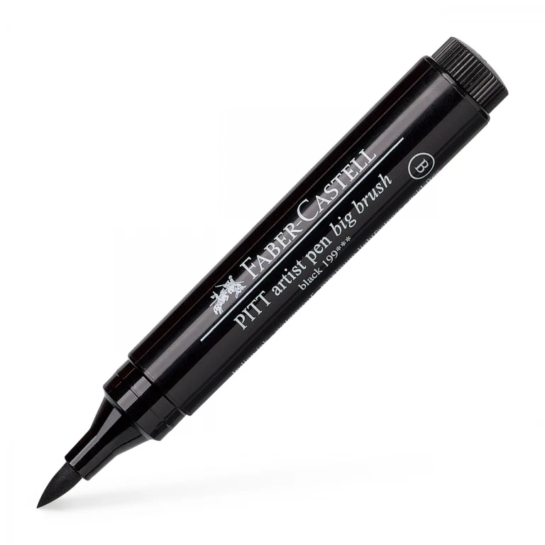 Rašiklis piešimui Faber-Castell PITT Artist Pen B, #199 Juodas