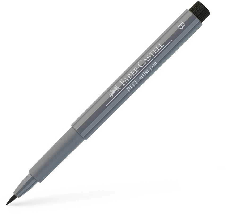 Rašiklis piešimui Faber-Castell PITT Artist Pen B, teptukinis, #233 Cold Pilkas IV