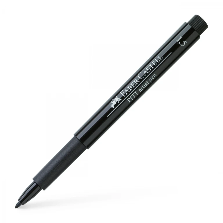 Rašiklis piešimui Faber-Castell PITT Artist Pen 1.5mm, #199 Juodas