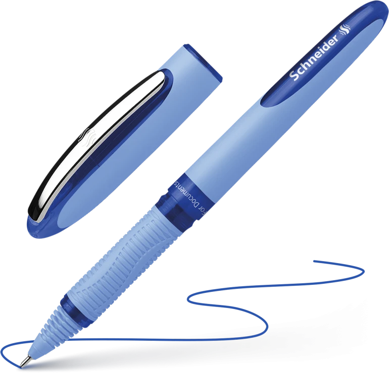 Rašiklis Schneider One Hybrid N, 0.5mm, mėlynos spalvos