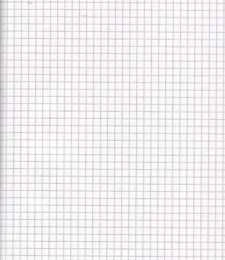 Rašomasis popierius College, A4, 60g, 5x5 langeliais, su perforacija, 100 lapų