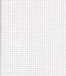 Rašomasis popierius College, A4, 60g, 5x5 langeliais, 100 lapų