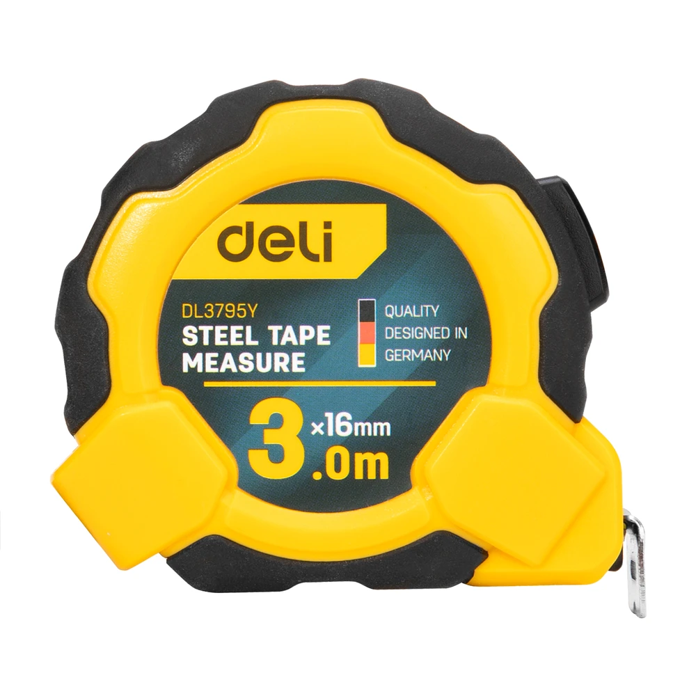Matavimo juosta DELI 3m, magnetiniu galu