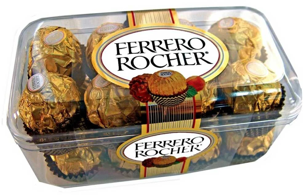 Saldainiai FERRERO ROCHER dėžutėje, 200 g