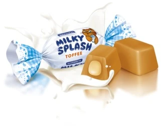 Saldainiai ROSHEN Milky Splash, su pieno įdaru, 1kg