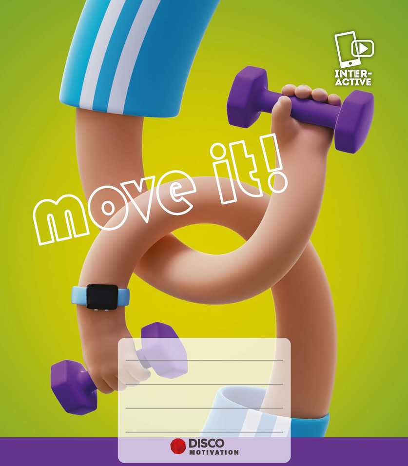 Lulucom Sąsiuvinis Disco motivation su citatomis, (5-12 klasės), 32 lapų, langeliais