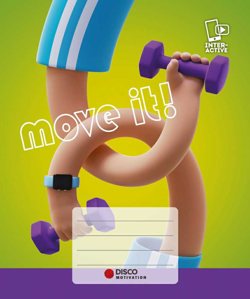 Lulucom Sąsiuvinis Disco motivation su citatomis, (5-12 klasės), 32 lapų, langeliais