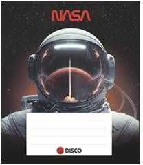 DISCO Sąsiuvinis Nasa, 32 lapų, linijomis