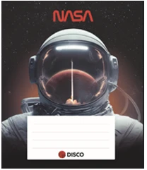 DISCO SĄSIUVINIS NASA 50LAPŲ 24.7X17.4CM LANGE