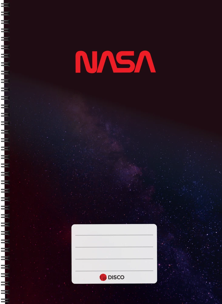 DISCO SĄSIUVINIS NASA 50LAPŲ 24.7X17.4CM LANGE