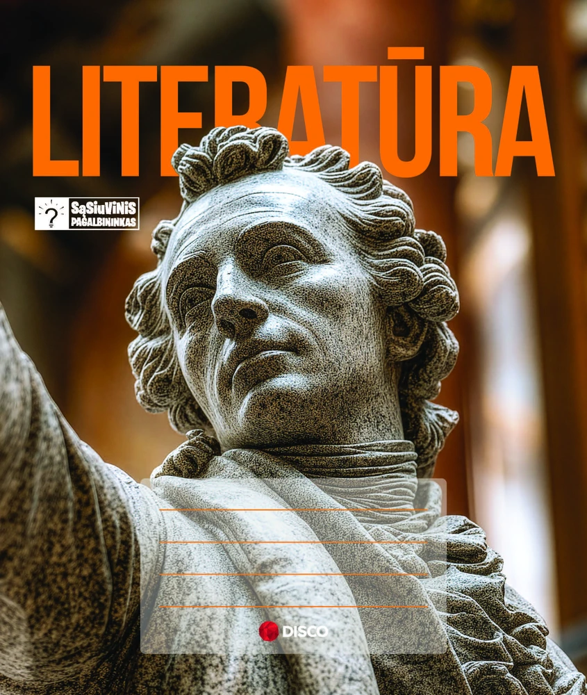 Herlitz Sąsiuvinis pagalbininkas, Literatūrai, 32 lapų, linijomis