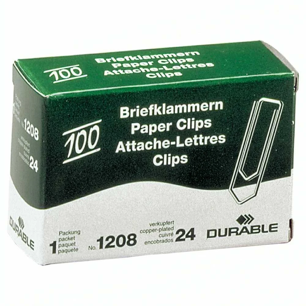 Sąvaržėlės Durable, geltono metalo, 32mm, apvalios (100) 1104-202