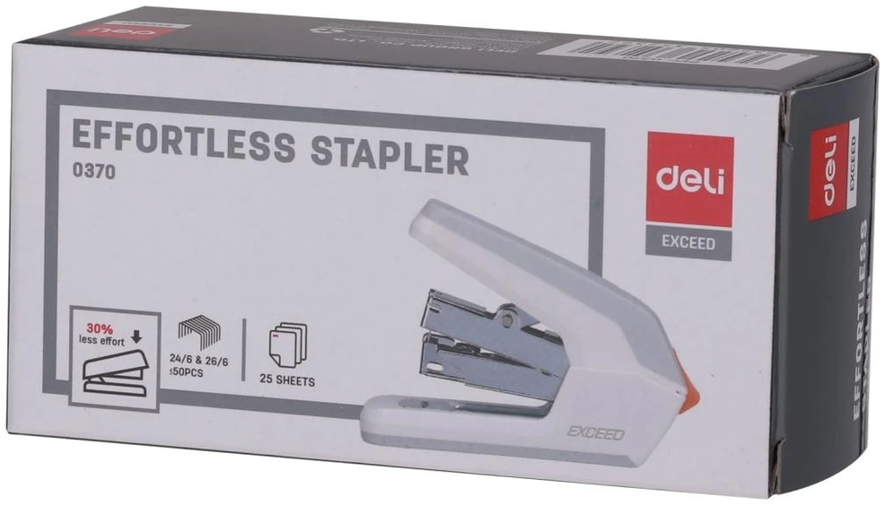 Segiklis DELI Effortless, 25 lapų, baltos spalvos