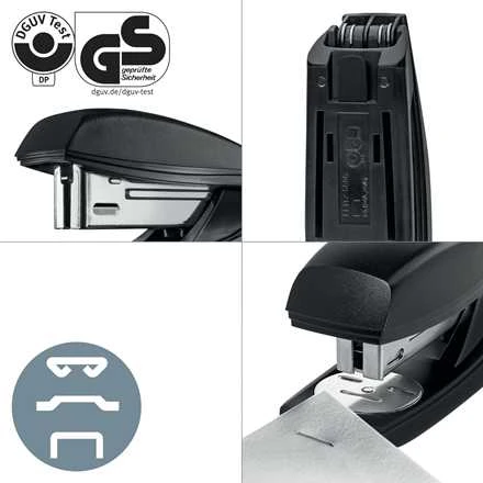Segiklis Leitz NeXXt Recycle, sega iki 25 lapų, juodos spalvos