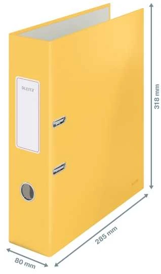 Segtuvas Leitz 180° Cosy, Soft Touch, 80mm, šiltai geltonos spalvos