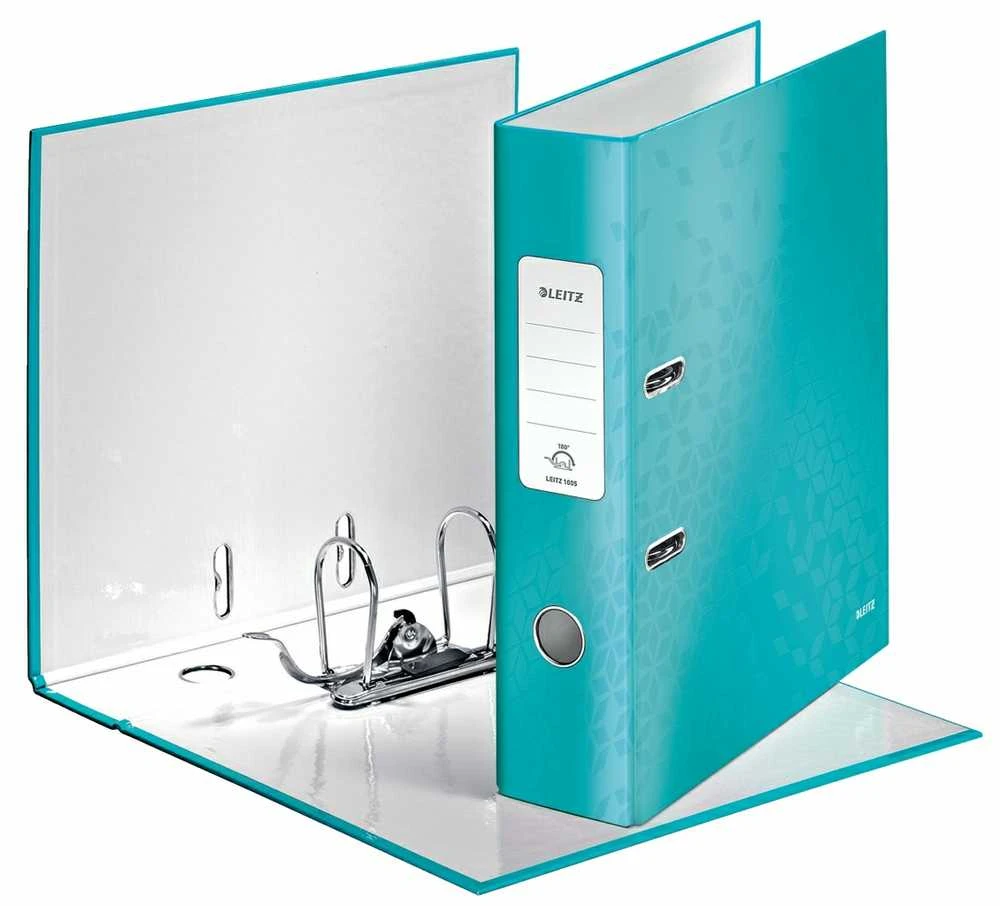 Segtuvas LEITZ 180 WOW POB A4/8cm ledo mėlynas