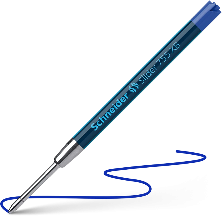 Šerdelė SCHNEIDER SLIDER 755, 1,4 mm., mėlyna