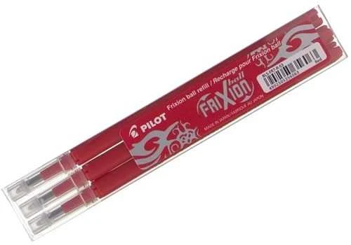 Pilot Pen Pilot papildymo rinkinys 3x Frixion Raudona (BLS-FR7-R-S3) (BLSFR7RS3)