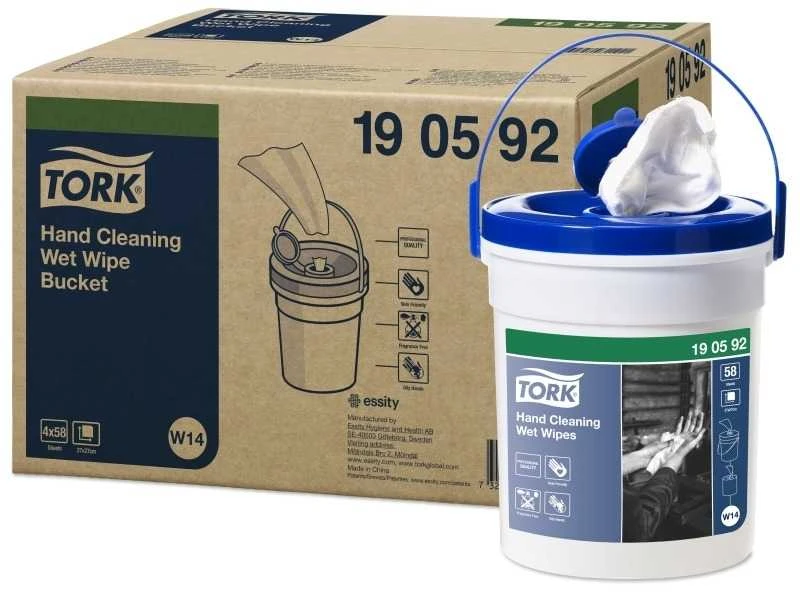 Servetėlės drėgnosios Tork Premium W14 (190592), 1 sluoksnis, baltos spalvos, 58 lapelių