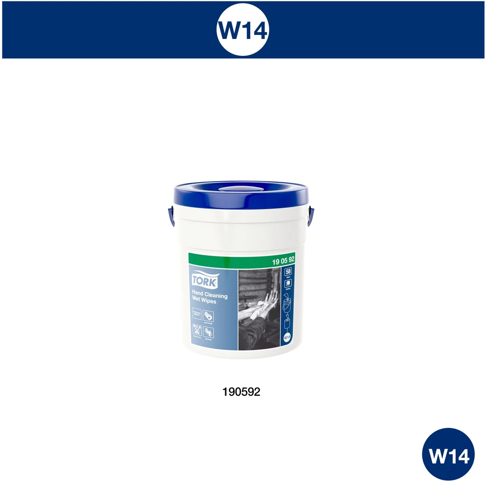 Servetėlės drėgnosios Tork Premium W14 (190592), 1 sluoksnis, baltos spalvos, 58 lapelių
