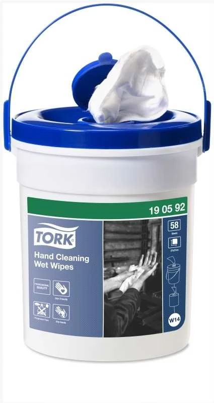 Servetėlės drėgnosios Tork Premium W14 (190592), 1 sluoksnis, baltos spalvos, 58 lapelių