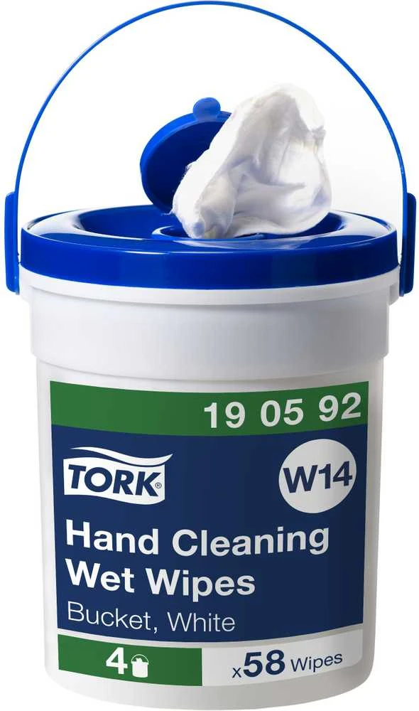 Servetėlės drėgnosios Tork Premium W14 (190592), 1 sluoksnis, baltos spalvos, 58 lapelių