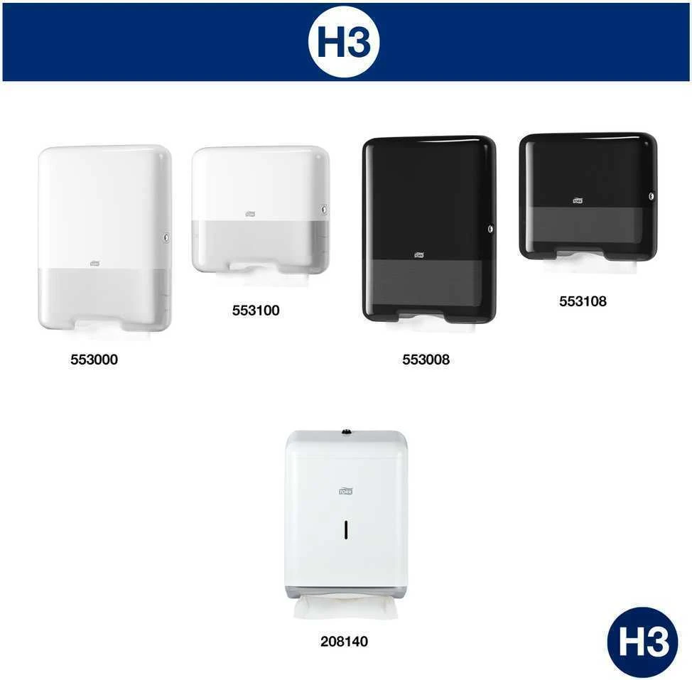 Servetėlės Tork Flushable Singlefold Advanced H3 (290190), 2 sluoksniai, baltos spalvos, 250 lapelių