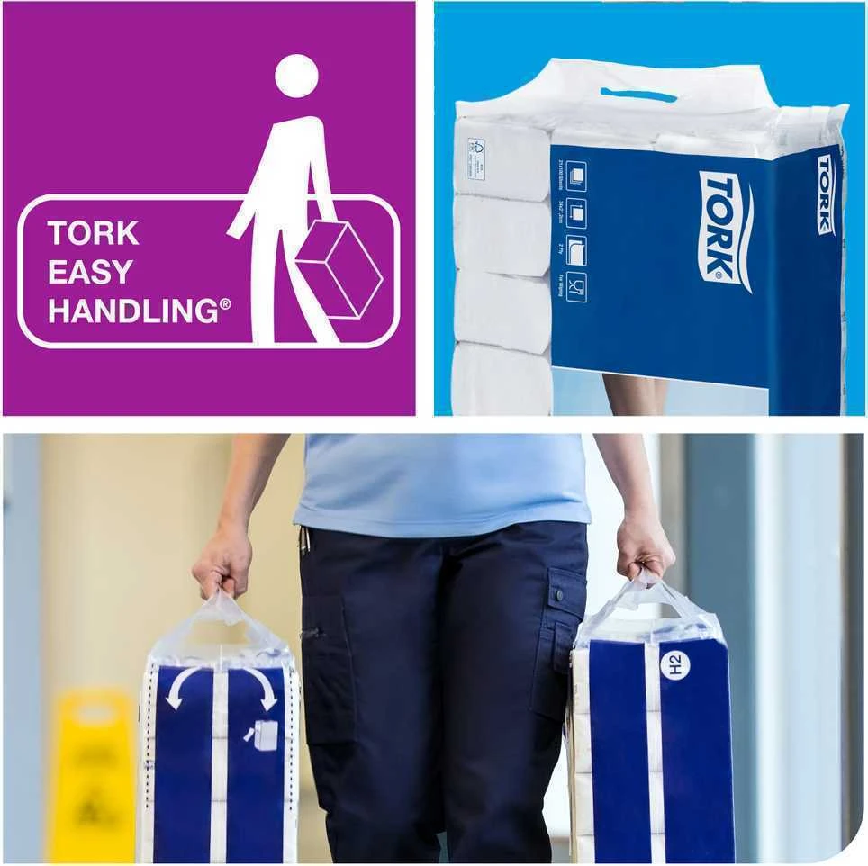 Servetėlės Tork Multifold Premium Extra Soft H2 (100297), 2 sluoksniai, baltos spalvos, 100 lapelių