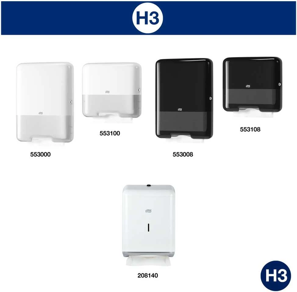 Servetėlės Tork Singlefold Advanced H3 (290143), 2 sluoksniai, baltos spalvos, 250 lapelių