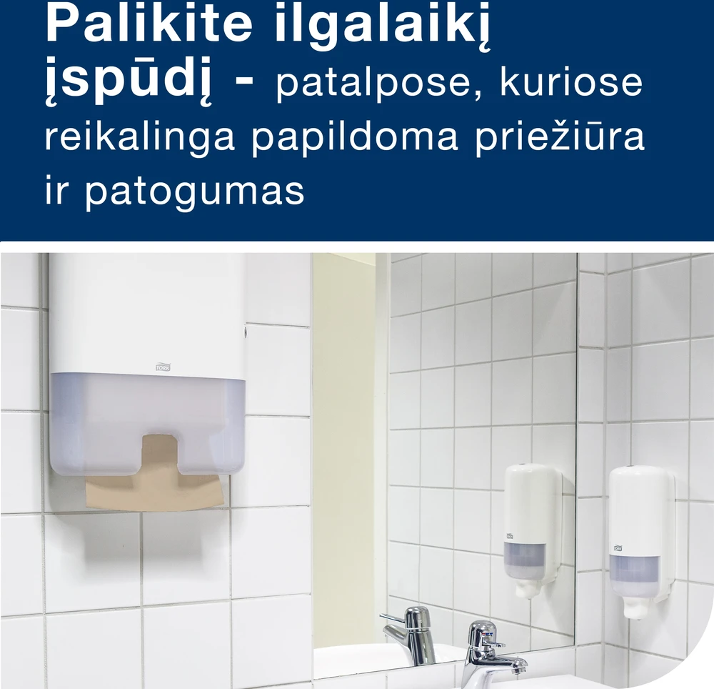 Essity Denmark As Servetėlės Tork Xpress Advanced (130299) 2 sluoksniai, natūralios spalvos, 180 lapelių