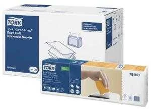 Servetėlės Tork Xpressnap Fit, N14 (15830), 2 sluoksnių, baltos spalvos, 6 pak